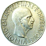 10 Lire Regno Italia Vittorio Emanuele III Impero dritto