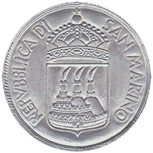 10 Lire San Marino 1973 dritto
