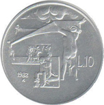 10 Lire San Marino 1982 verso