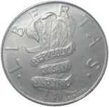 10 Lire San Marino 1995 dritto