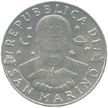 10 Lire San Marino 1997 dritto