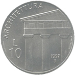 10 Lire San Marino 1997 verso