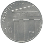 10 Lire San Marino 1997 verso