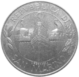 10 Lire San Marino 2001 dritto