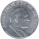 10 Lire Città del Vaticano Giovanni Paolo II 1997 dritto