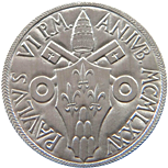 10 Lire Città del Vaticano Paolo VI tipo VII dritto