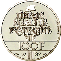 100 Franchi Quinta Repubblica La Fayette verso
