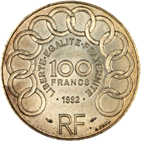 100 Franchi Quinta Repubblica Jean Monnet verso