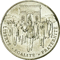 100 Franchi Quinta Repubblica Anniversario liberazione Parigi dritto