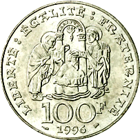 100 Franchi Quinta Repubblica Anniversario battesimo re Clodoveo verso