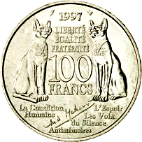 100 Franchi Quinta Repubblica Trasferimento delle ceneri di André Malraux al Pantheon verso