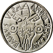 100 Lire Città del Vaticano Paolo VI tipo VII dritto