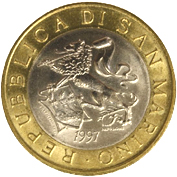 1.000 Lire San Marino 1997 dritto
