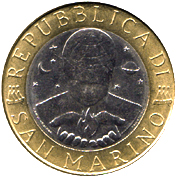 1.000 Lire San Marino 1998 dritto