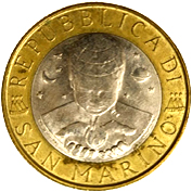 1.000 Lire San Marino 1999 dritto