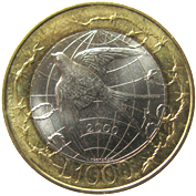 1.000 Lire San Marino 2000 verso