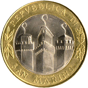 1.000 Lire San Marino 2001 dritto