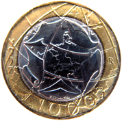 1000 lire verso