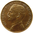 2 centesimi Regno Italia Vittorio Emanuele III prora dritto