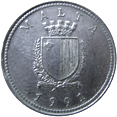 2 centesimi Malta terza serie dritto