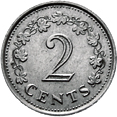 2 centesimi Malta prima serie verso