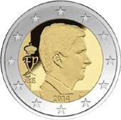 2 Eurocent Belgio Re Filippo dritto