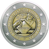 2 Euro Commemorativo Andorra 2015 Riforma diritto di voto