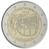 2 Euro Commemorative coin Andorra 2016 - 150th anniversary of the New Reform of 1866