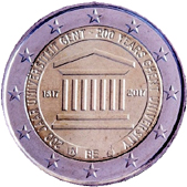 2 Euro Commemorative coin Belgium 2017 - 200 years Ghent University