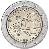 2 Euro Commemorative coin Belgium 2018 - 50 years since the launch of European satellite ESRO 2B