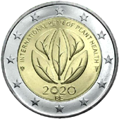 2 Euro Commemorativo Belgio 2020 - Anno internazionale salute delle piante 