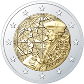 2 Euro Commemorativo Belgio 2022 - Anniversario programma Erasmus 