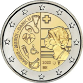 2 Euro Commemorativo Belgio 2022 - Assistenza sanitaria durante la pandemia 