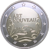 2 Euro Commemorative coin Belgium 2023 - Art Nouveau 