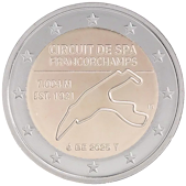 2 Euro Commemorativo Belgio 2025 - Autodromo di Spa-Francorchamps