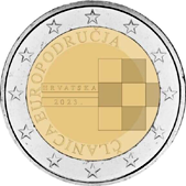 2 Euro Commemorativo Croazia 2023 - Introduzione Euro