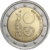 2 Euro Commemorativo Estonia 2018 - Anniversario fondazione Repubblica d'Estonia