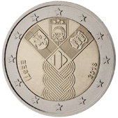 2 Euro Commemorativo Estonia 2018 - Anniversario fondazione stati baltici