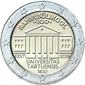 2 Euro commemorative coin Estonia 2019 - 100 years since the foundation of the University of Tartu