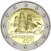 2 Euro Commemorative coin Estonia 2020 - 200 years since the discovery of the Antarctic