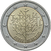 2 Euro Commemorative coin Estonia 2020 - 100th anniversary of the Treaty of Tartu