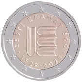 2 Euro Commemorativo Estonia 2025- Anniversario del primo libro in lingua estone