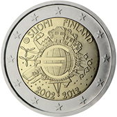 2 Euro Commemorative coin Finlandia 2012 - 10th anniversary of Euro