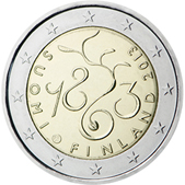 2 Euro Commemorativo Finlandia 2013 - Anniversario Parlamento finlandese