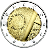 2 Euro Commemorativo Finlandia 2014 - Nascita Ilmari Tapiovaara