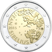 2 Euro Commemorativo Finlandia 2015 - Nascita Jean Sibelius