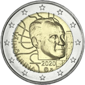 2 Euro Commemorativo Finlandia 2020 - Anniversario nascita Väinö Linna