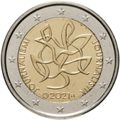 2 Euro Commemorativo Finlandia 2021 - Giornalismo a sostegno della democrazia finlandese