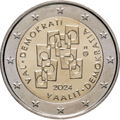 2 Euro Commemorativo Finlandia 2024 - Elezioni e democrazia