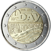 2 Euro Commemorative coin France 2014 - 70 years since D-Day